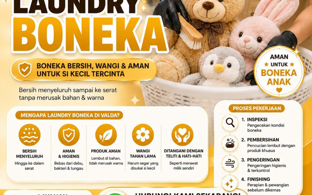 Cuci Boneka Anak Agar Bebas Kuman dan Debu | Valda Laundry